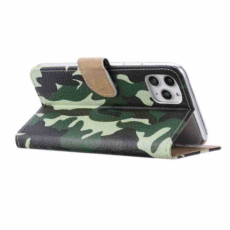iphone-11-Pro-Print-Camo-Groen-3-met-sluiting-cityhoesje.nl
