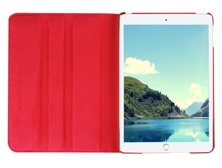 Draaibare Hoes iPad 5-6-9.7 inch-Rood-4-Cityhoesje.nl