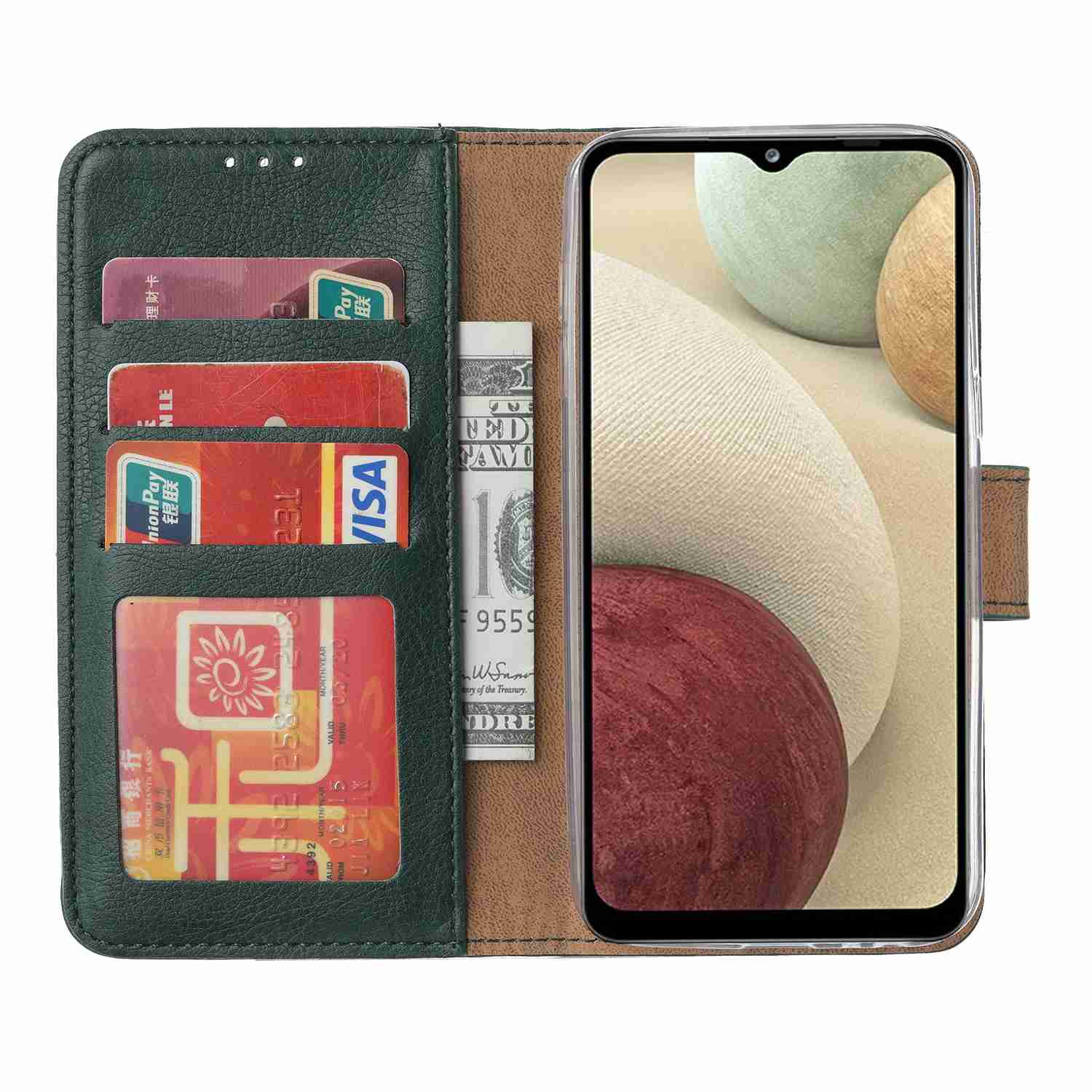 Samsung A12 boek MP Groen-3 cityhoesje.nl