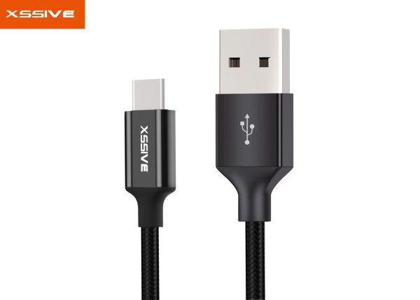 Xssive Braided USB naar USB-C Cable 1.2m