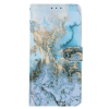 Samsung-S23-Bookcase Print-Marmer Blauw-2-Cityhoesje.nl