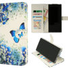 Samsung-S23 Ultra-Bookcase Print-Vlinder Blauw-1-Cityhoesje.nl