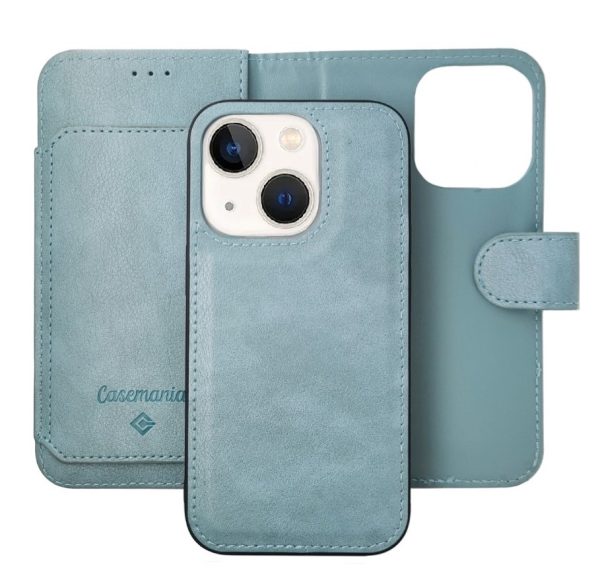 Casemania - iPhone 13 / 14  - Bookcase incl. Pasjeshouder Light Blauw