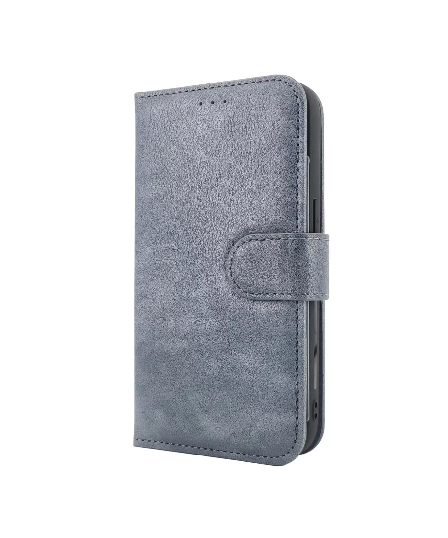 Casemania - Bookcase iPhone 14 Plus-15 Plus - 2 in 1 - incl. Pasjeshouder - Grijs - Afbeelding 4