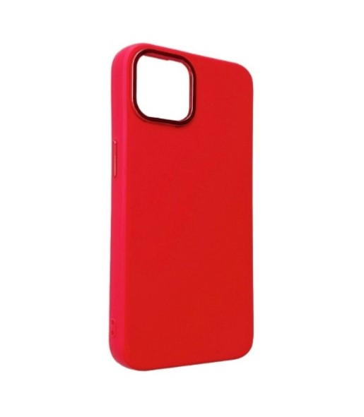 CaseMania - Backcover iphone14 Pro - Siliconen- Shiny Fusion Camera - Rood - Afbeelding 3