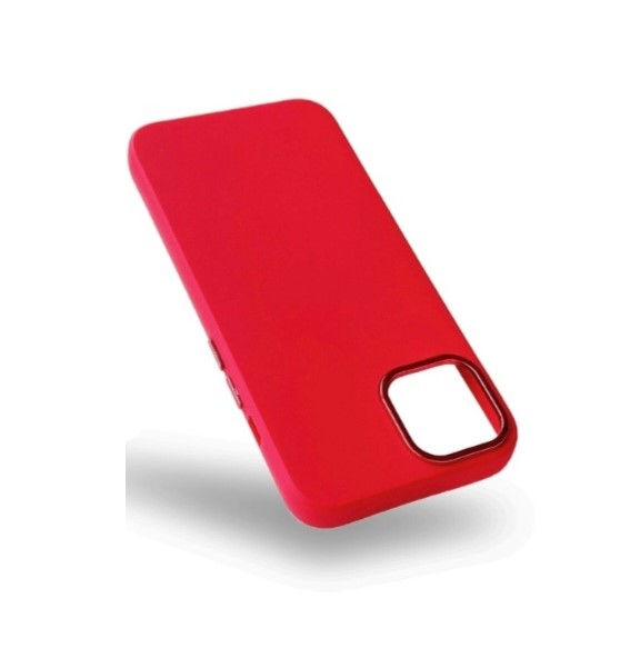CaseMania - Backcover iphone14 Pro - Siliconen- Shiny Fusion Camera - Rood - Afbeelding 4