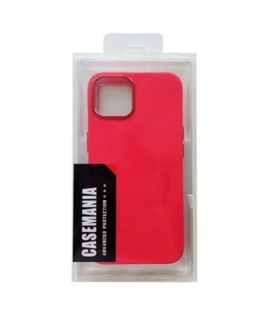 CaseMania - Backcover iphone14 Pro - Siliconen- Shiny Fusion Camera - Rood - Afbeelding 5