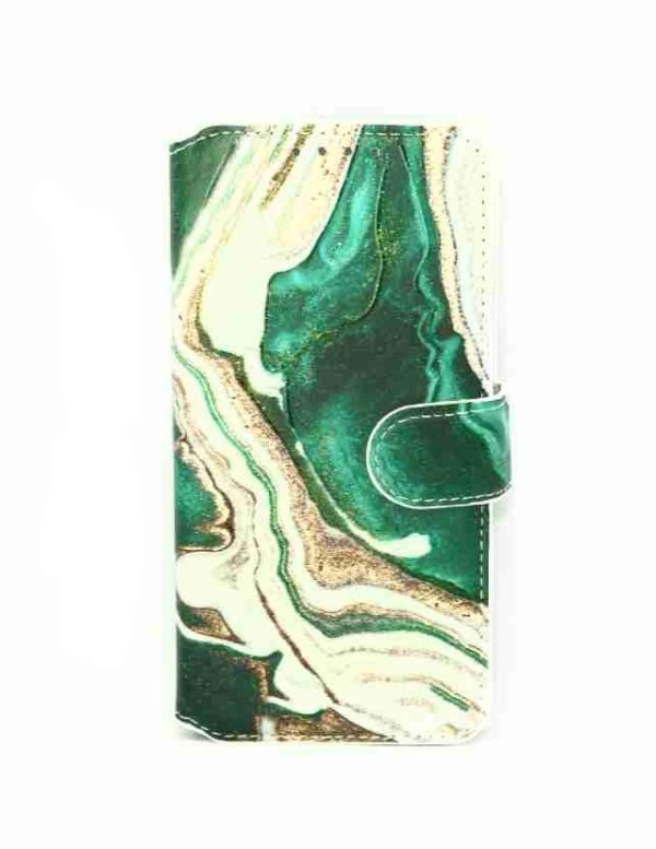 Cityhoesje-Bookcase iPhone 11 Pro-incl. Pasjeshouder Marmer Groen