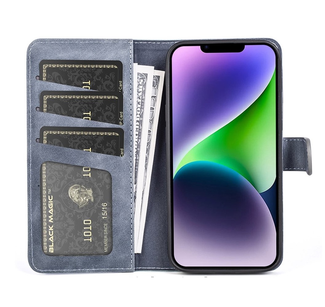 Cityhoesje-iPhone 15 hoesje - Bookcase - Boekmodel Lederlook - Afbeelding 3
