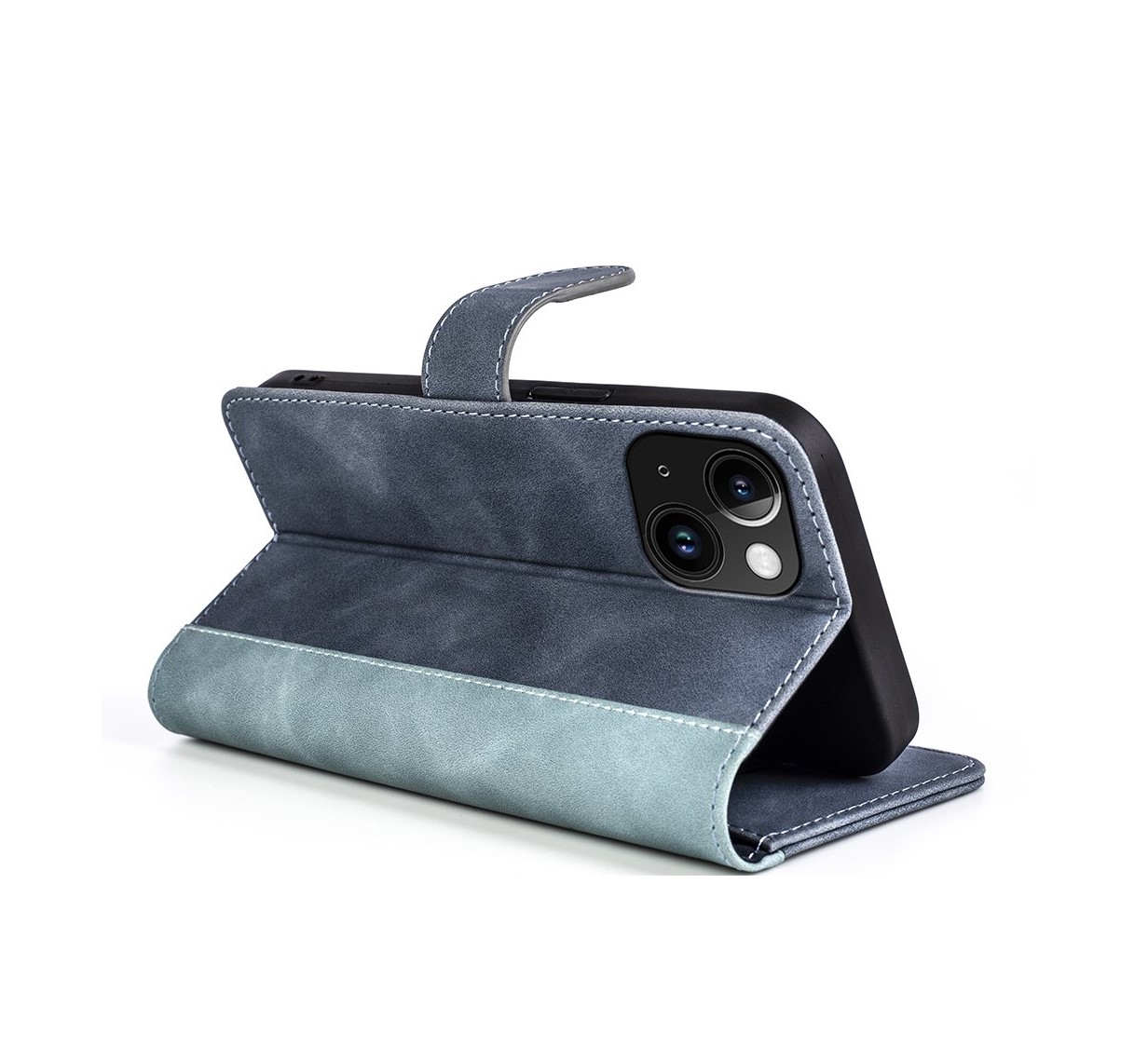 Cityhoesje-iPhone 15 hoesje - Bookcase - Boekmodel Lederlook - Afbeelding 4