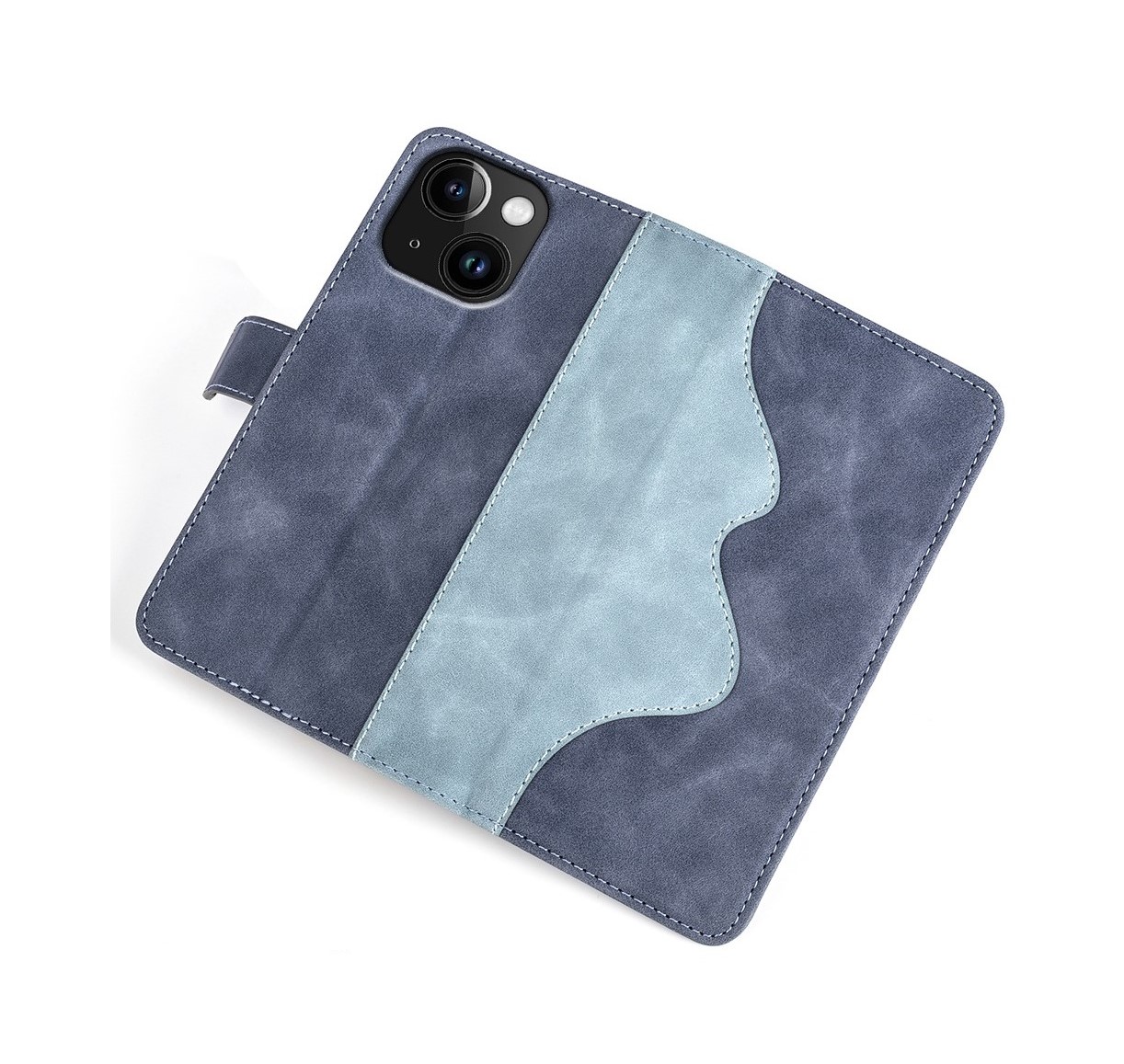 Cityhoesje-iPhone 15 hoesje - Bookcase - Boekmodel Lederlook - Afbeelding 5