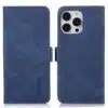 Bookcase-Donker Blauw-1-Iphone 15 Pro-Cityhoesje.nl