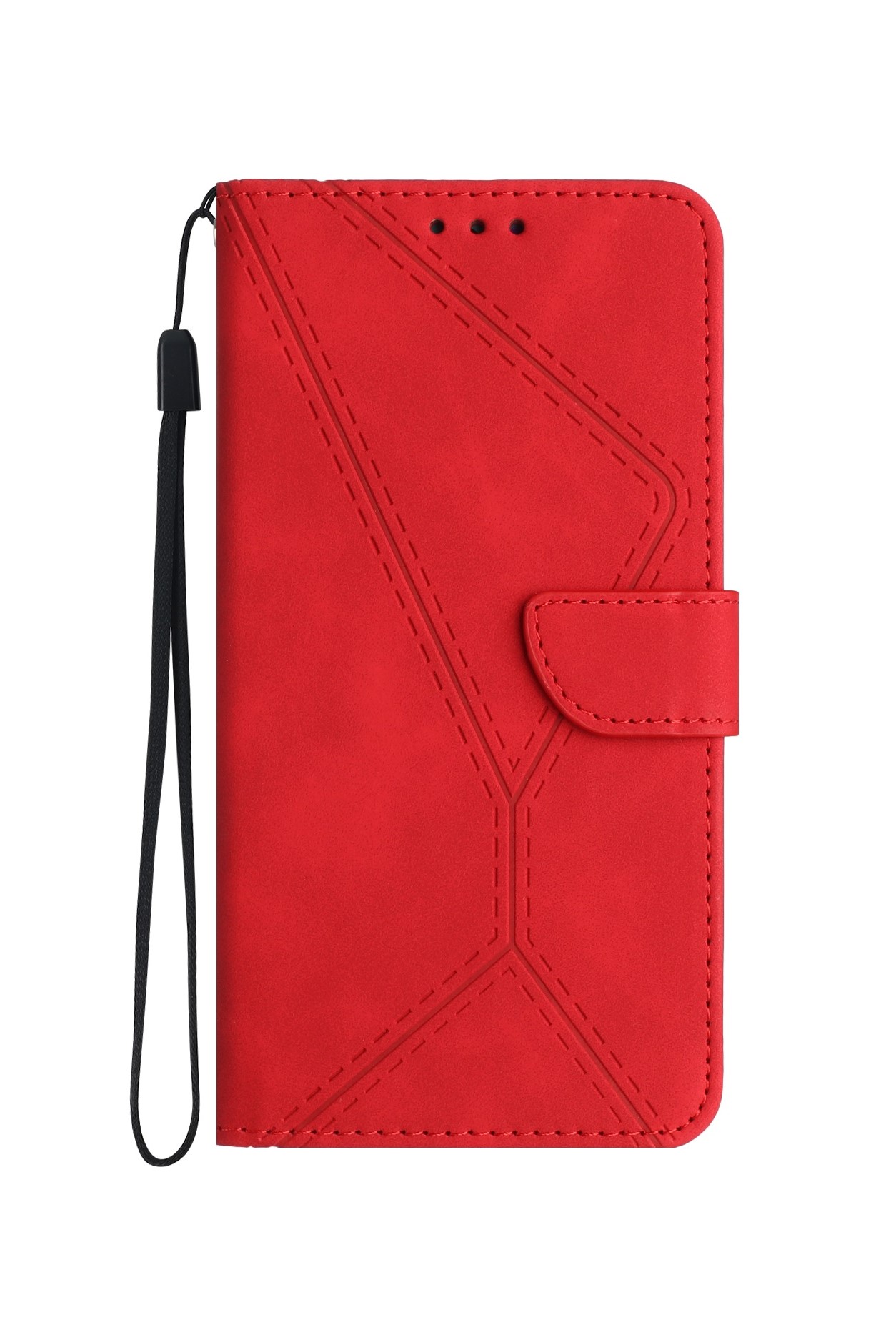 HT-Leather-Bookcase- Rood-2-Iphone 15 ProMax-Cityhoesje.nl