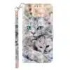 Iphone 13 ProMax-Bookcase-Print-Two cats-8-Cityhoesje.nl