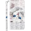 Iphone 14 Plus-Bookcase-Print-White cat-8-Cityhoesje.nl