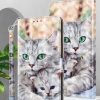 Iphone 14 Pro-Bookcase-Print-Two cats-4-Cityhoesje.nl