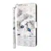 Iphone X-XS-Bookcase-Print-White cat-2-Cityhoesje.nl