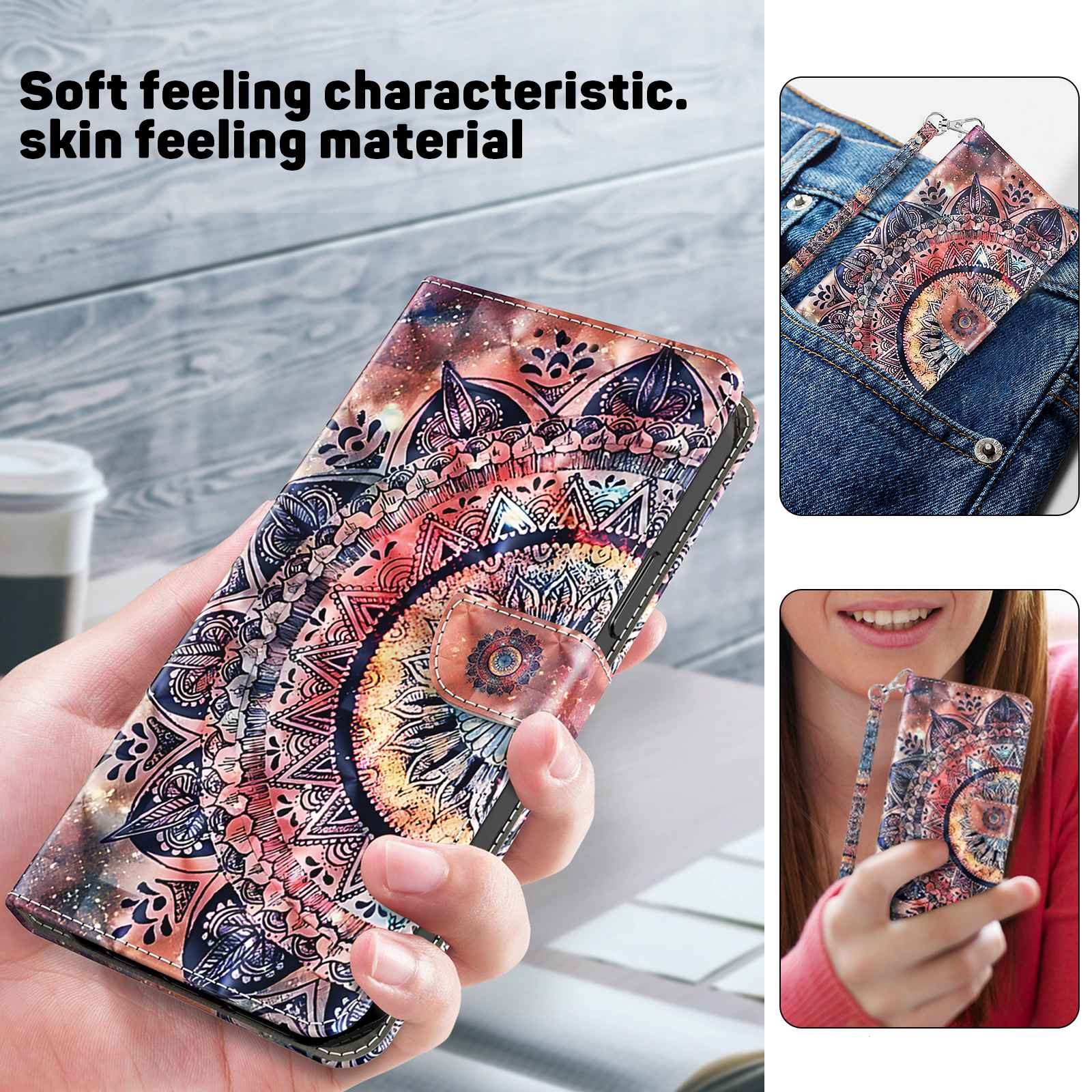 Iphone14-Pro-Bookcase-Print-Colorful Mandalas-6-Cityhoesje.nl