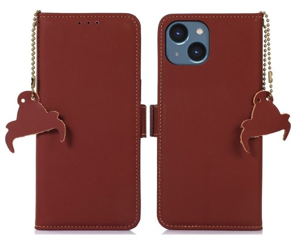 Cityhoesje-iPhone 15 - Leather - Bookcase