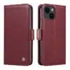 YK-Magnetic Clasp Drop-Bookcase-Wine Rood-1-Iphone 15-Cityhoesje.nl