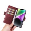 YK-Magnetic Clasp Drop-Bookcase-Wine Rood-6-Iphone 15-Cityhoesje.nl