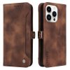 YK-PU Leather-Bookcase-Donker Bruin-1-Iphone 15 ProMax-Cityhoesje.nl