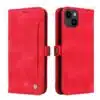 YK-PU Leather-Bookcase-Rood-1-Iphone 15-Cityhoesje.nl