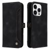 YK-PU Leather-Bookcase-Zwart-1-Iphone 15 Pro-Cityhoesje.nl