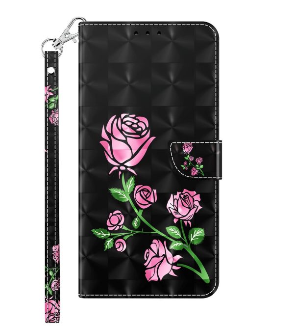 Cityhoesje-iPhone 12 / 12 Pro-Bookcase 3D - Couple Roses