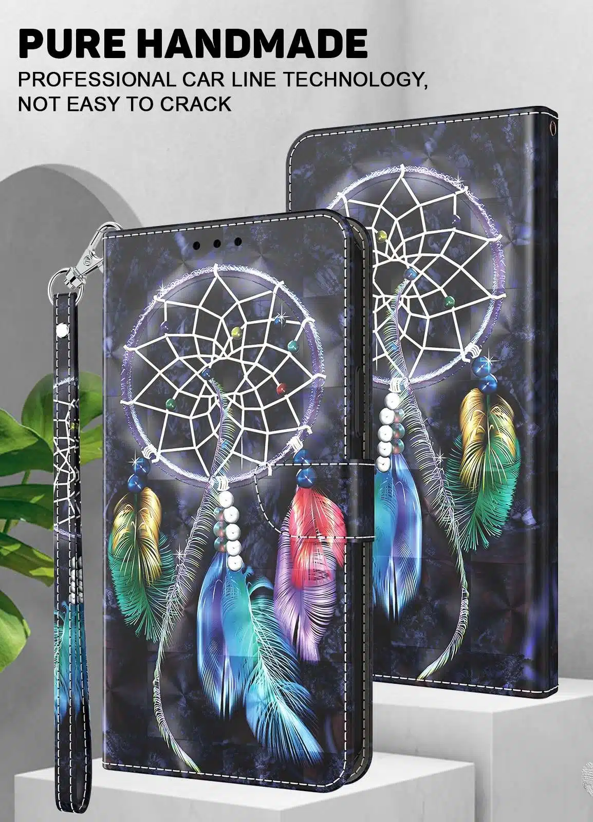 Cityhoesje - iPhone 13 Pro Max - Bookcase 3D - Dromenvanger - Afbeelding 4