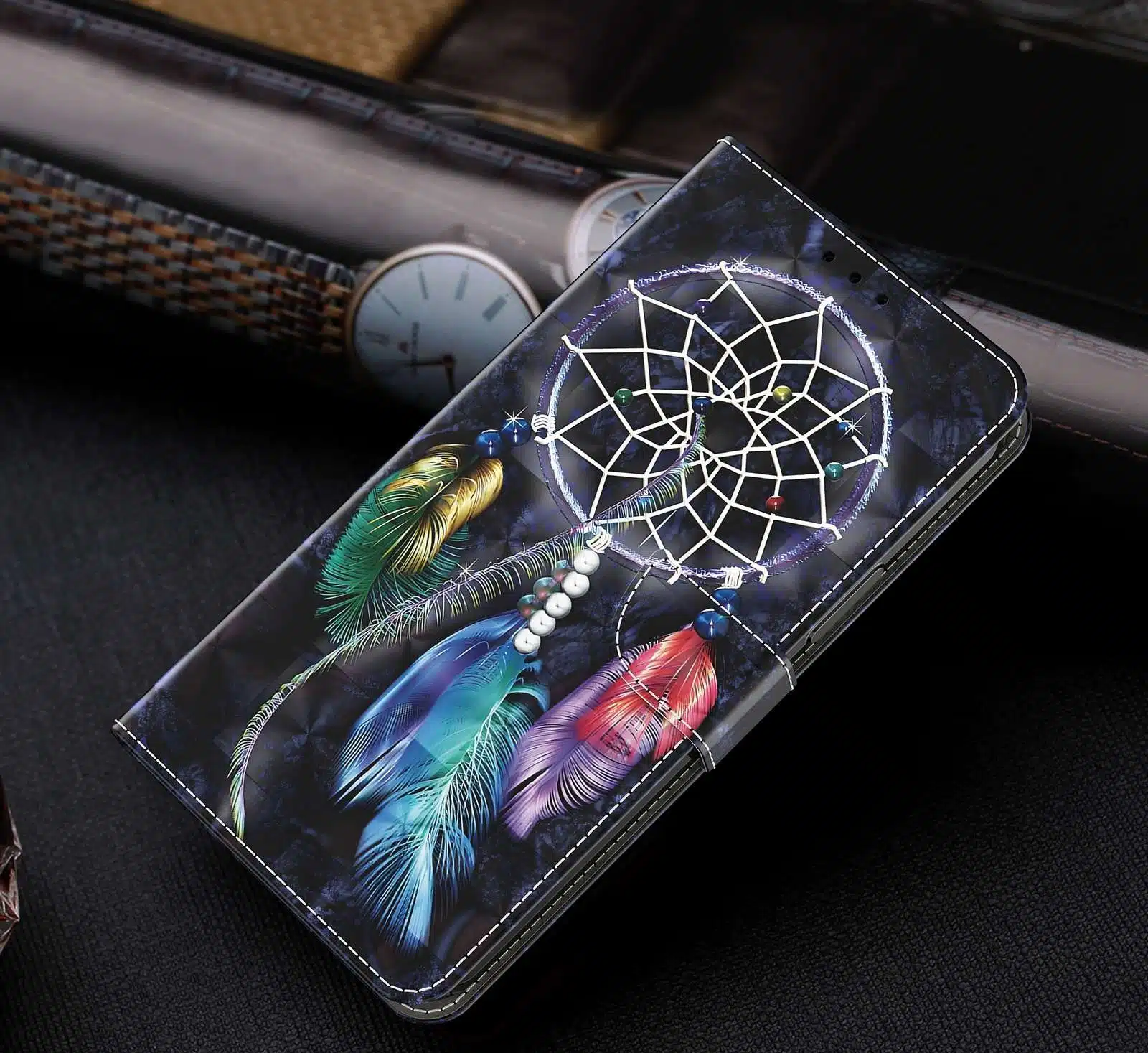 Cityhoesje - iPhone 13 Pro Max - Bookcase 3D - Dromenvanger - Afbeelding 7