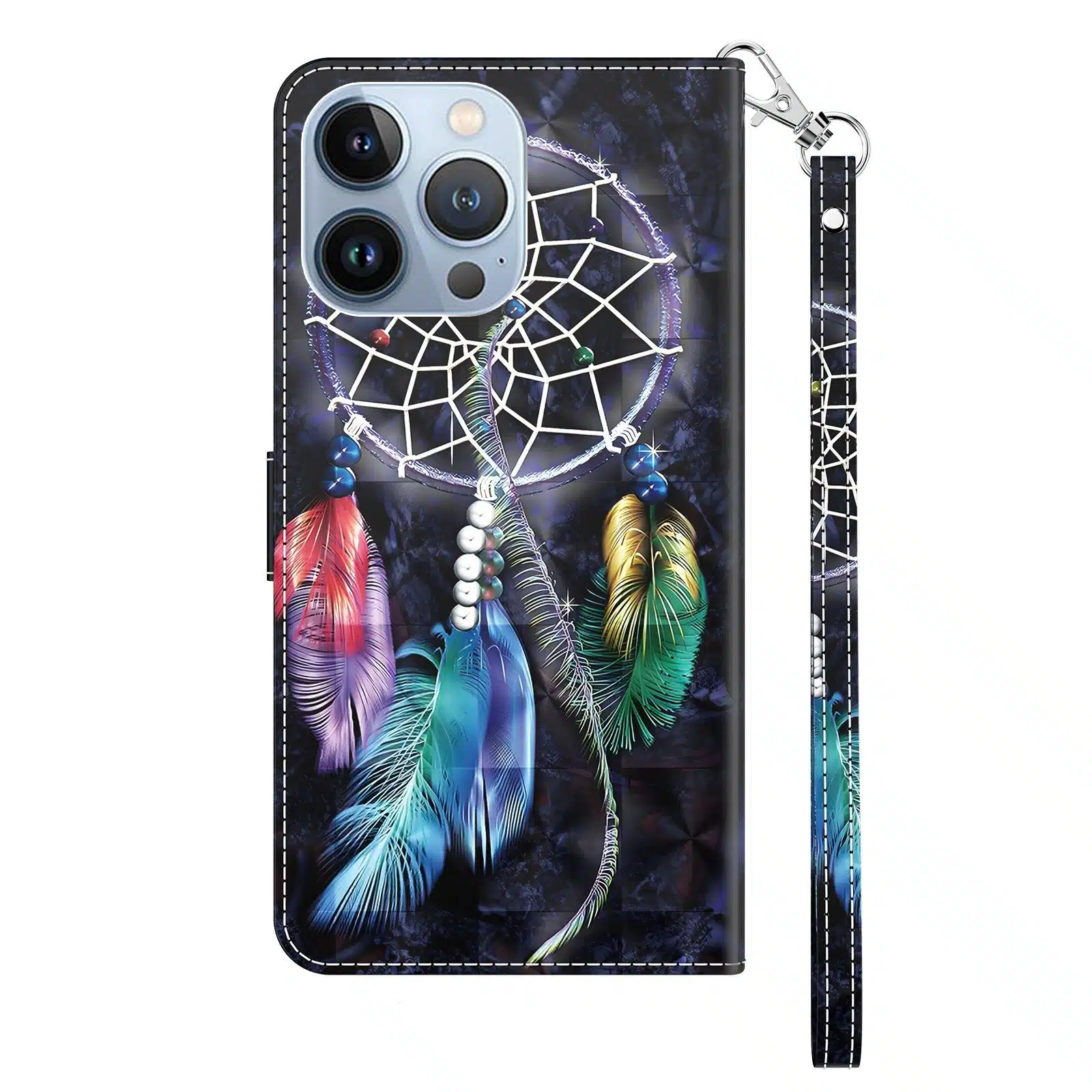 Cityhoesje - iPhone 13 Pro Max - Bookcase 3D - Dromenvanger - Afbeelding 9