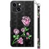 Iphone 14 Plus-Bookcase-Print-Couple Roses-9-Cityhoesje.nl