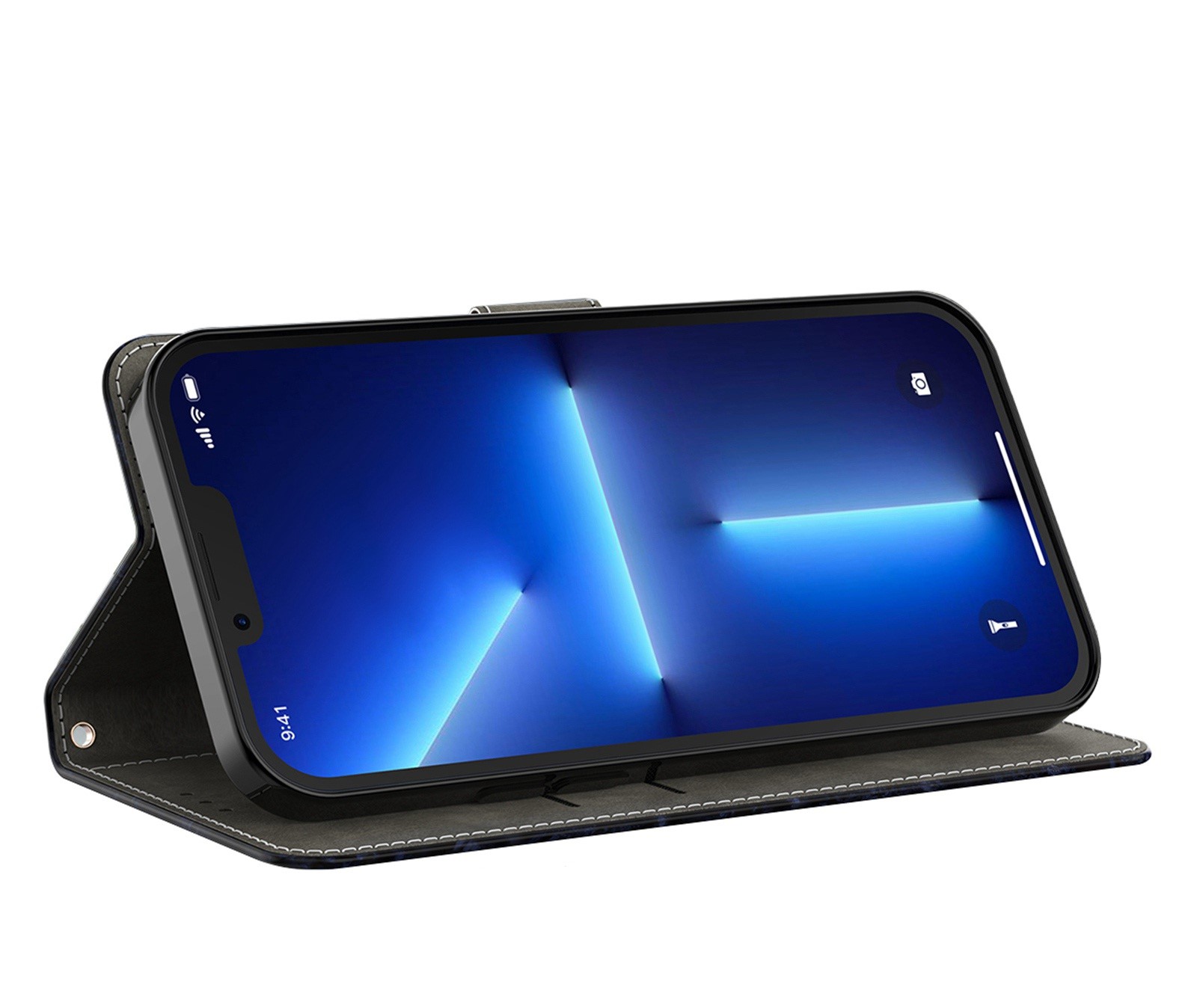 Cityhoesje-Bookcase iPhone 14 Plus-15 Plus-3D-Dromenvanger - Afbeelding 2
