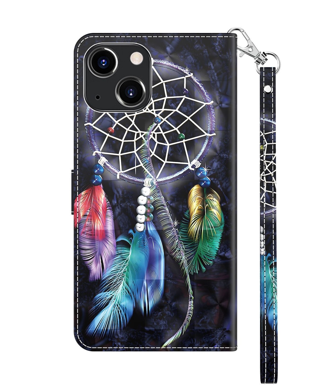 Cityhoesje-Bookcase iPhone 14 Plus-15 Plus-3D-Dromenvanger - Afbeelding 9