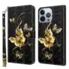 Iphone-14-ProMax-Bookcase-Print-Golden-Butterflies-1-Cityhoesje.nl_-1