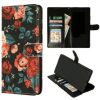 Iphone-15 Plus -Bookcase- Print-Bloemen Vintage-1-Cityhoesje.nl