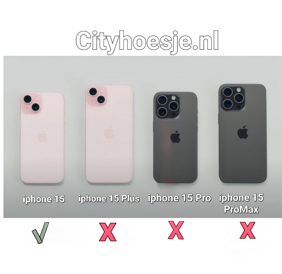 Casemania - iPhone 15 - 2 in 1 - Bookcase incl. Pasjeshouder - Afbeelding 2