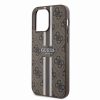Guess iPhone 15 Pro Max Hardcase hoesje - 4G Printed Stripes - Bruin4