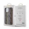 Guess iPhone 15 Pro Max Hardcase hoesje - 4G Printed Stripes - Bruin9