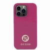 Guess iPhone 15 Pro Max TPU Back Cover hoesje - 4G Metal Logo - Strass - Roze2