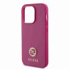 Guess iPhone 15 Pro Max TPU Back Cover hoesje - 4G Metal Logo - Strass - Roze4