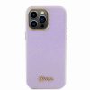 Guess iPhone 15 Pro Max TPU Back Cover hoesje - Glitter Glossy Script - Lila3