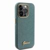 Guess iPhone 15 Pro TPU Back Cover hoesje - Glitter Glossy Script - Khaki4