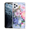 Iphone-14 Pro-Backcase- Bloemen-Roze Blauw-1-Cityhoesje.nl