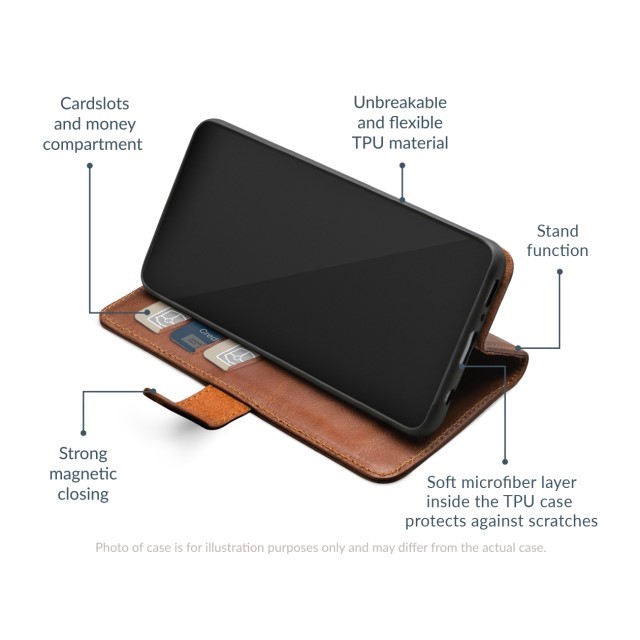 Mobilize Leather Bookcase - iPhone 15 Plus - Bruin - 5 - Cityhoesje.nl