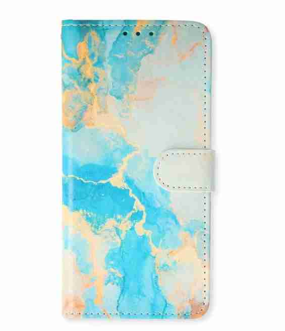 iPhone-15-Plus-Bookcase-Print-Marmer-Blauw-Goud-_-Cityhoesje.nl1_