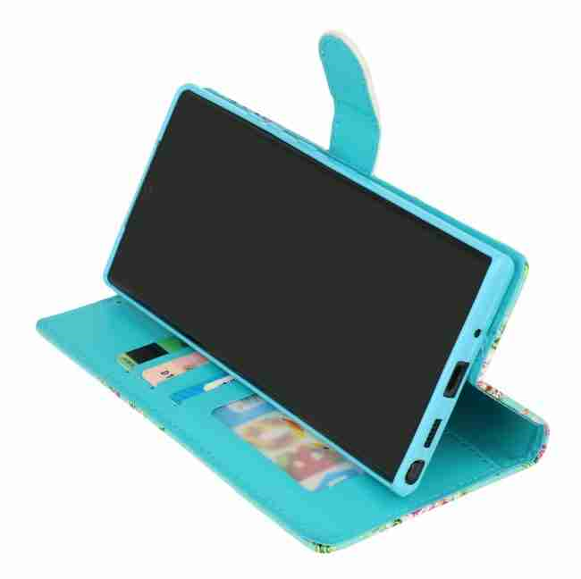 iPhone-15-Plus-Bookcase-Print-Marmer-Blauw-Goud-_-Cityhoesje.nl3_