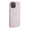 Guess iPhone 15 Hardcase Backcover Saffiano - Roze4