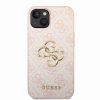 Guess iPhone 15 Hardcase hoesje - 4G - Big Metal Logo - Roze2